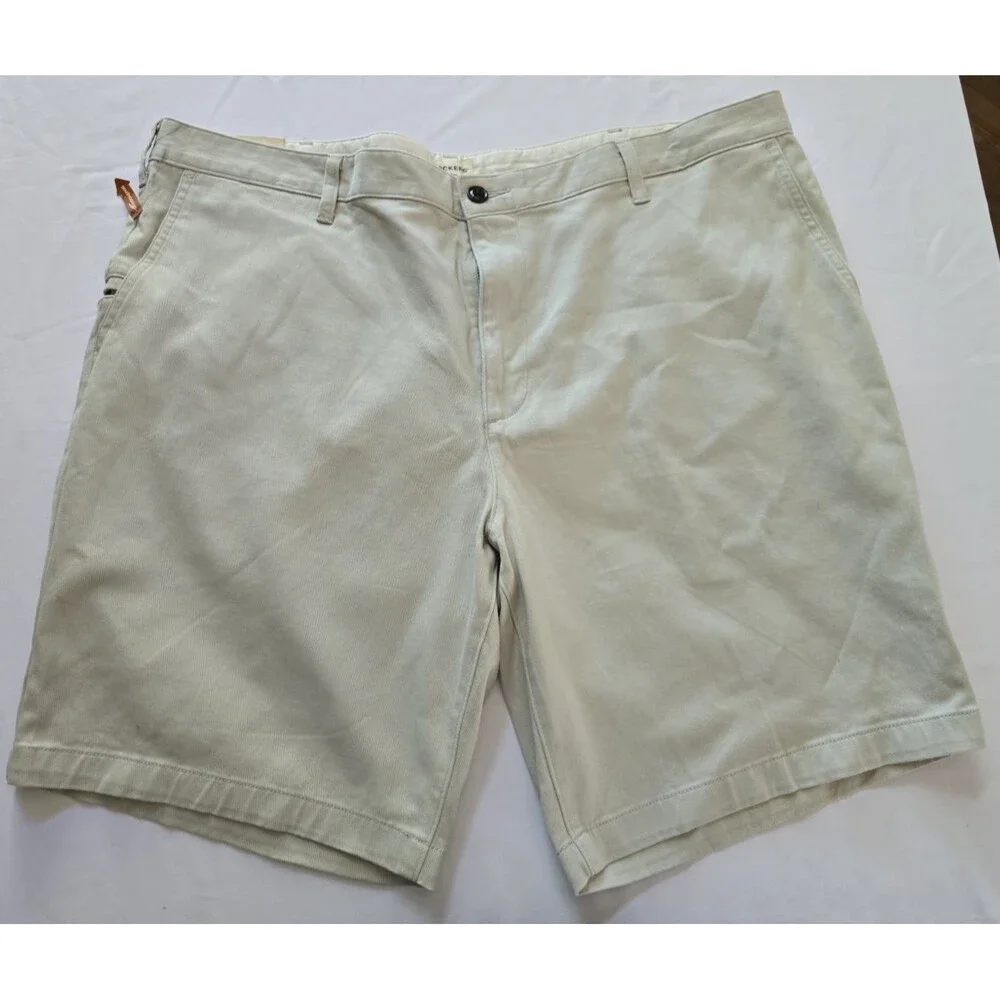 Dockers Men's Shorts Size 42 Flat Front Tan Cotton Khakis Chinos NEW